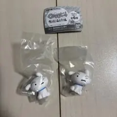 ほぺむにゅ　クレヨンしんちゃん カプセルトイ シロ2体セット