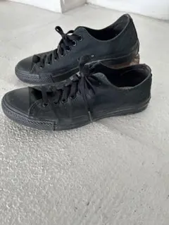 コンバースオールスターローカット ブラック US9.5 28cm 黒 キャンバス