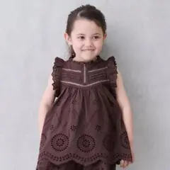 【新品未使用】ブラウン ノースリーブ プティマイン
