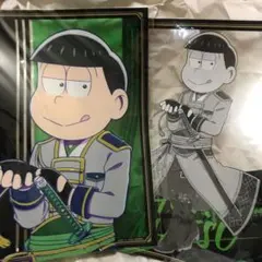 新品　おそ松さん　ひこくじ　チョロ松　グリッター缶バッジ　セット