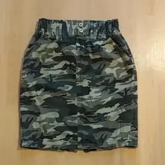 迷彩柄 タイトスカート