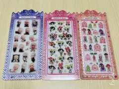 アクリルシール ボスべ パワパフ こびと図鑑 3枚セット