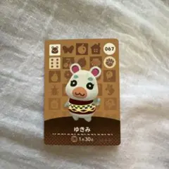 あつまれ どうぶつの森 あつ森 amiibo アミーボカード 067 ゆきみ
