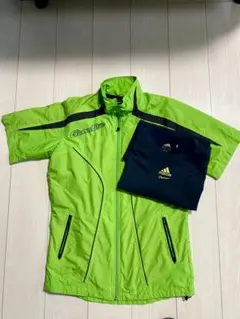 ミズノプロ　ウォーミングアップハーフ　ジャージ　半袖