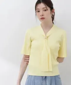 未使用 PROPORTION BODY DRESSING 3wayタイ付きニット