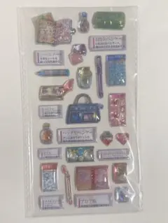 正規品大人の図鑑シール　3D　懐かしい文房具編 ボンボンドロップシール