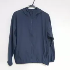ユニクロ ナノデザイン ライトウェイトパーカ M 撥水 UVカット 紺のサムネイル