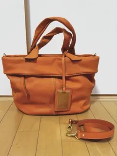 NATURAL BEAUTY BASIC グラムボストンバッグ パプリカオレンジ - メルカリ