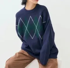 ♪セール♪★フリークスストア★ビッグアーガイルニット