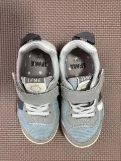 IFME スニーカー 軽量　グレー/ブルー 16cm