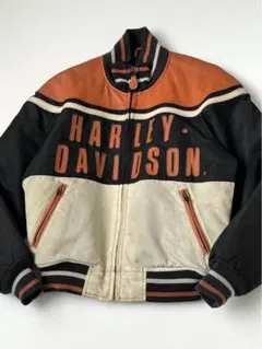 ハーレーダビッドソン レザー ナイロン レーシング ジャケット M ライダース
