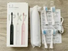 [신제품] 음파 전동 칫솔 X-3 (화이트) 충전식 방수 듀폰 브러시 포함