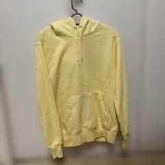 新品 GU ジーユー スウェットプルパーカー Ｍ　イエロー 黄色 裏起毛
