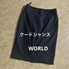 クードシャンス　ワールド　スーツ　ウール　スカート　日本製　34のサムネイル