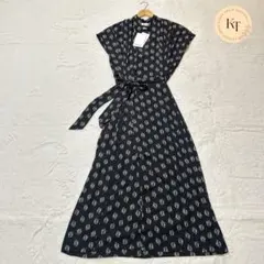 【新品タグ付】Rodebjer ロデビエ　ロングワンピース　カシュクール 総柄