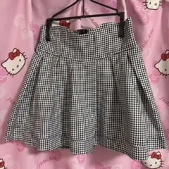 ミシェルマカロン ギンガムチェック 美脚スカート M