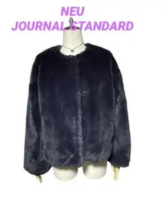 ノーカラージャケット ふわふわ