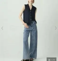 theory アイスブルー ワイドパンツ 26サイズのサムネイル