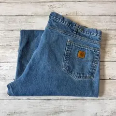 Carhartt B18 デニムパンツW46 L30メキシコ製 ストレートブルー