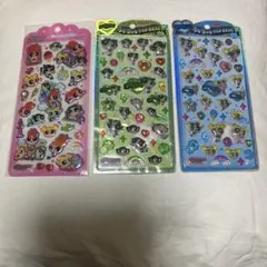 パワーパフガールズうるちゅるポップシール3枚 セットバブルス pop seal
