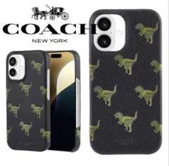 コーチ Coach レキシー iPhone16/16Pro 恐竜 スマホケース