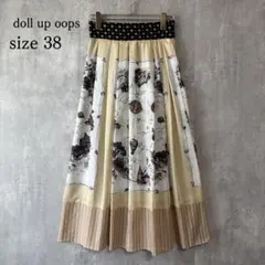 ドールアップウップス doll up oops スカーフ柄切替ロングスカートのサムネイル