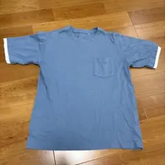 青色ポケット付きTシャツのサムネイル