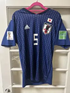 長友佑都　日本代表　ユニフォーム　2018年ワールドカップバッチ付き