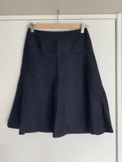INED  ストライプ フレアスカート