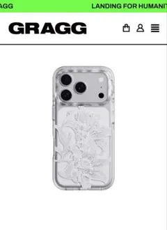 GRAGG iPhoneケース フラワーデザイン クリア GRAGG iPhoneケース フラワーデザイン クリア - メルカリ