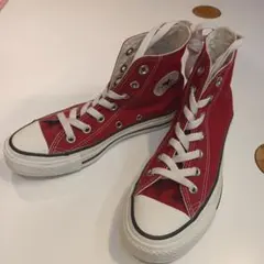 ★22.5cm★Converse ハイカットスニーカー レッド3 1/2