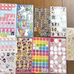 ディズニー サンリオ シールまとめ売り 9枚 - メルカリ