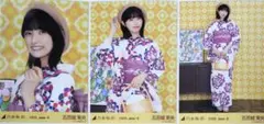 五百城茉央 乃木坂46 浴衣2026 福井 生写真 3種コンプ 真夏の全国