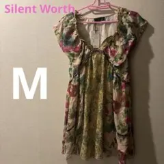 匿名配送　即日発送❤️新品　⭐️花柄　M サイレントワース チュニック　ワンピース