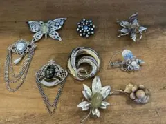 アクセサリーまとめ　ビンテージアクセサリーセット　② 9 ビンテージ風アクセサリーセット - メルカリ