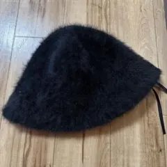 ブラックファーバケットハット