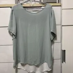 レディースシャツブラウスツートンのサムネイル