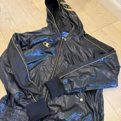 Champion チャンピオン ジップアップ ジャージ パーカー 黒のサムネイル