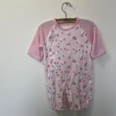 ロンパース 50-60cm ピンク うさぎ　西松屋