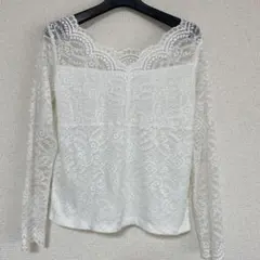 ★美品★ロペピクニッ2WAY レースカットソー　ホワイト　38サイズ