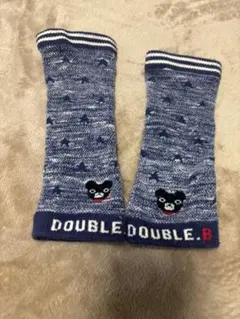 DOUBLE.B ベビーレッグウォーマー ネイビー