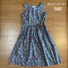 ザスコッチハウス　花柄ノースリーブワンピース 160センチのサムネイル