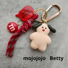 mojojojo じゃらじゃらキーホルダー Betty 犬 ピンク 赤 mチョコ