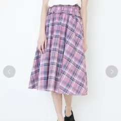ジルスチュアート チェック　フレアスカート