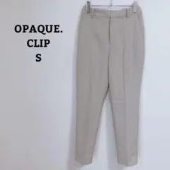 オペークドットクリップ　パンツ　テーパード　後ろゴム　オフィカジ　ストレッチ　Ｓ