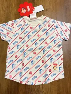 新品未使用】90 ペコちゃん　ミルキー　半袖Tシャツ　サンリオ　タグ付きのサムネイル