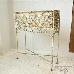 フランス アンティーク アイアン プランター ストロベリーポット