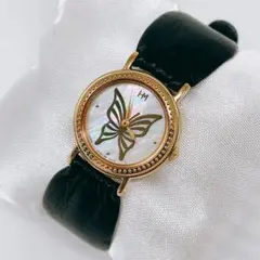 新品電池/稼働　HANAE MORI HM　マザーオブパール　ヴィンテージのサムネイル