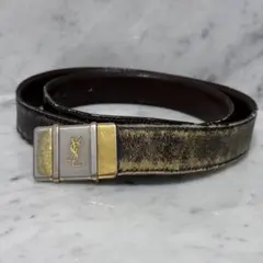 SAINT LAURENT サンローラン GRZ593303 レザー　ベルト SAINT LAURENT サンローラン GRZ593303 レザー ベルト - メルカリ