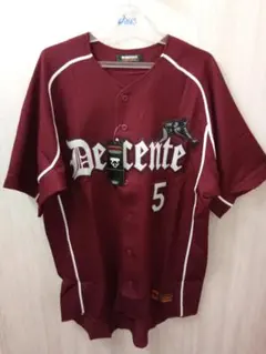 DESCENTE 野球 ユニフォーム 5番 ワインレッドのサムネイル